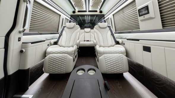 midland 8 passenger sprinter van interior