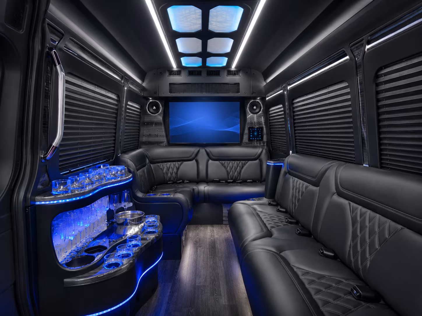 conference and convention attendee sprinter van transportation in midland