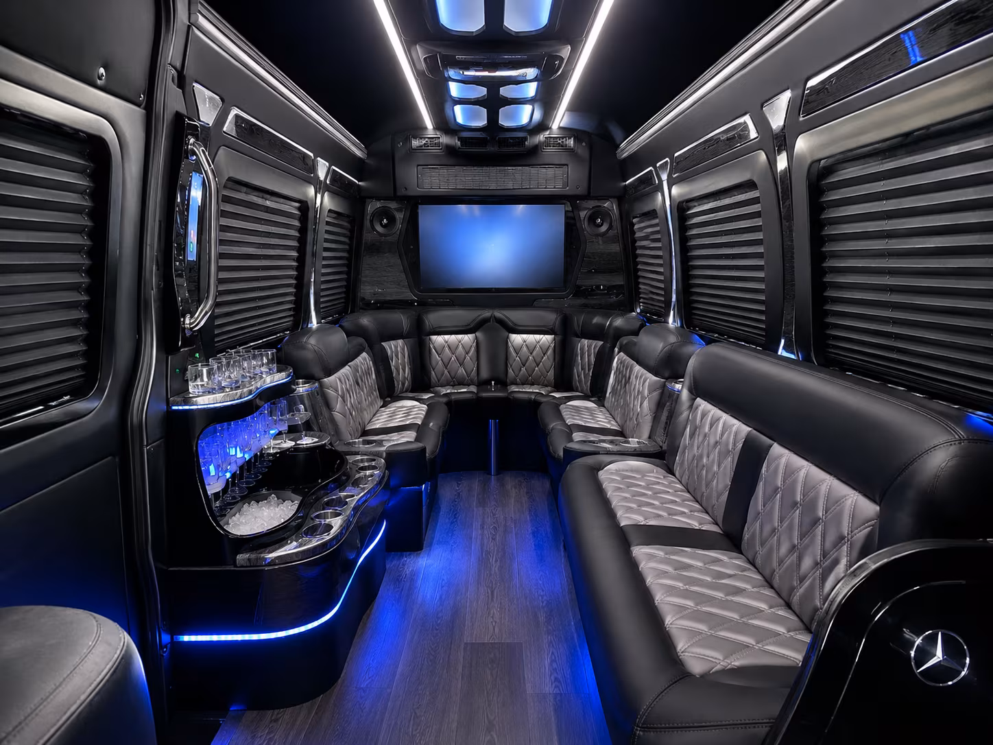 midland sprinter limousine inside