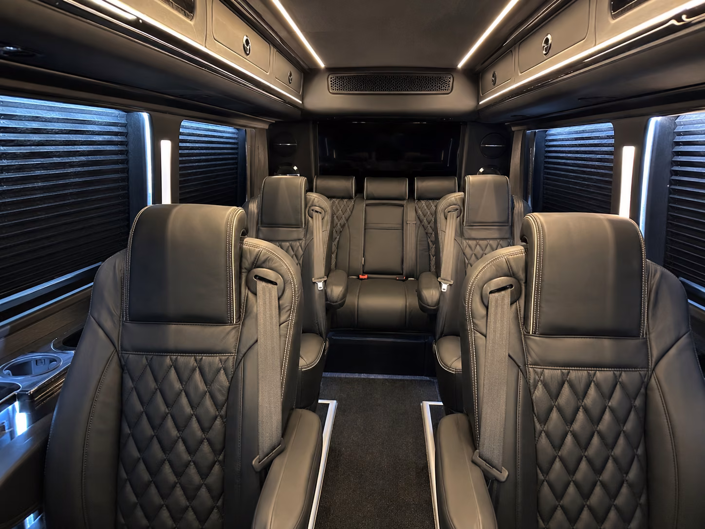 shift change and any hour employee sprinter van transportation in midland